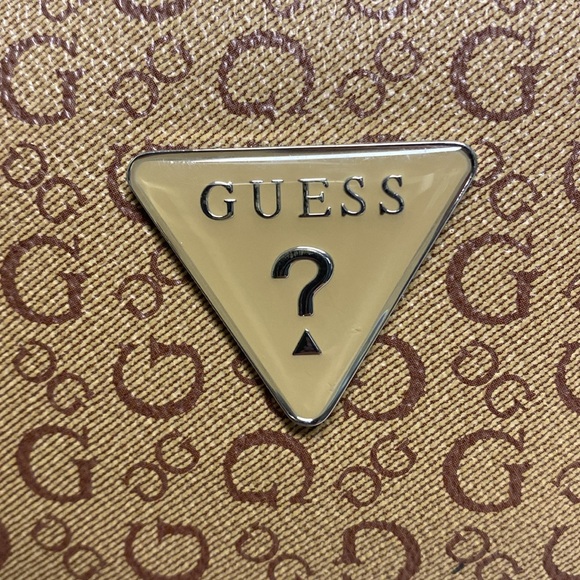 Guess Tan Monogram Dome Bag - Picture 3 of 5